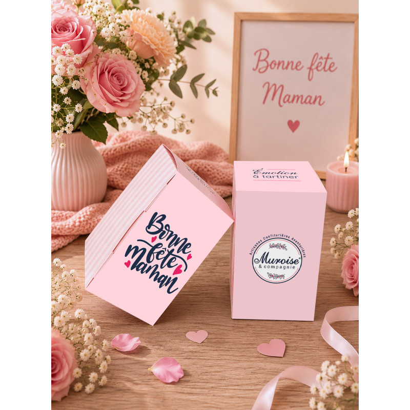 Coffret Individuel pour pot 350 g "Bonne Fête Maman"