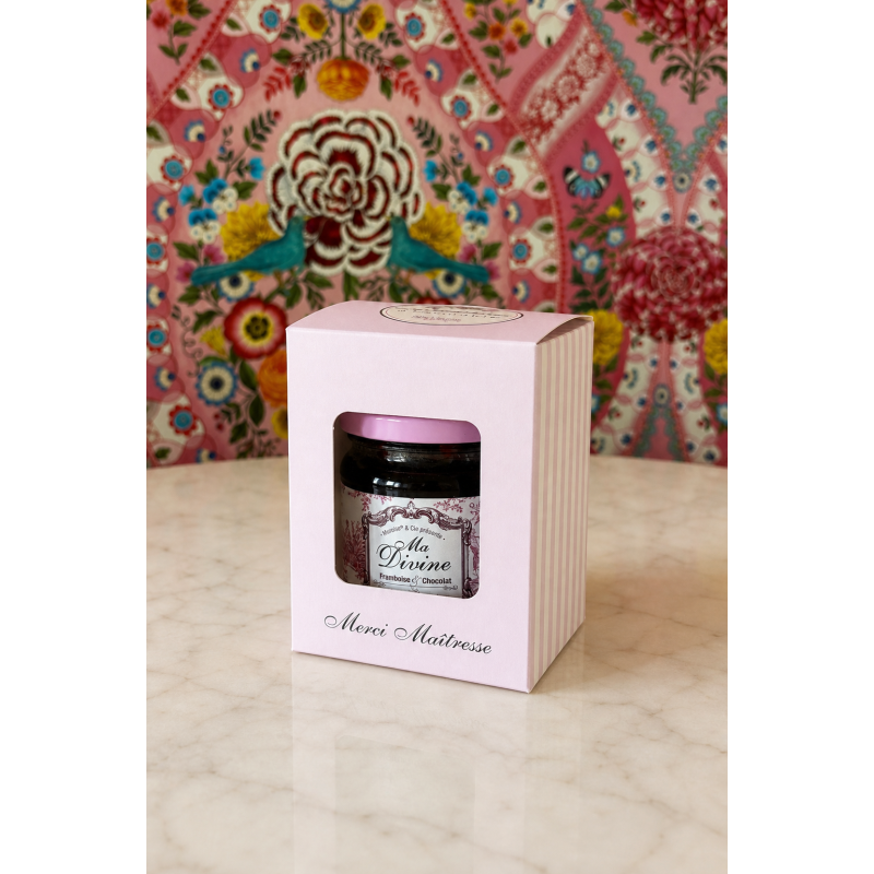 Coffret Individuel pour pot 220 g "Merci Maîtresse"