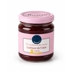 Confiture artisanale de fraise pot 220 g – Septembre en Or