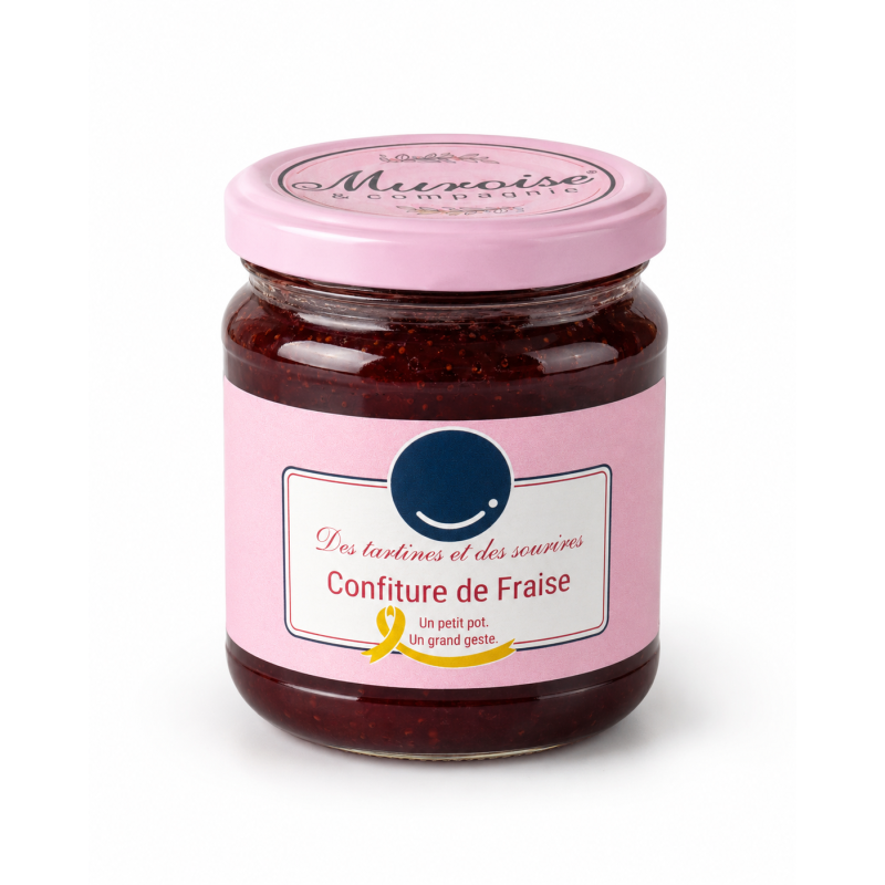 Confiture artisanale de fraise pot 220 g